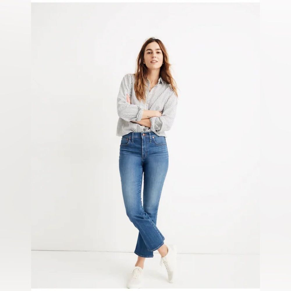 Madewell Women's Cali Demi-Boot Flare Leg Hi-Rise Stretch Jeans  |  Size:  26
